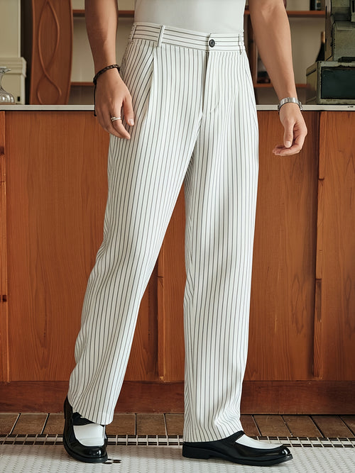 &nbsp;LEGACY Gestreifte Casual-Anzughose