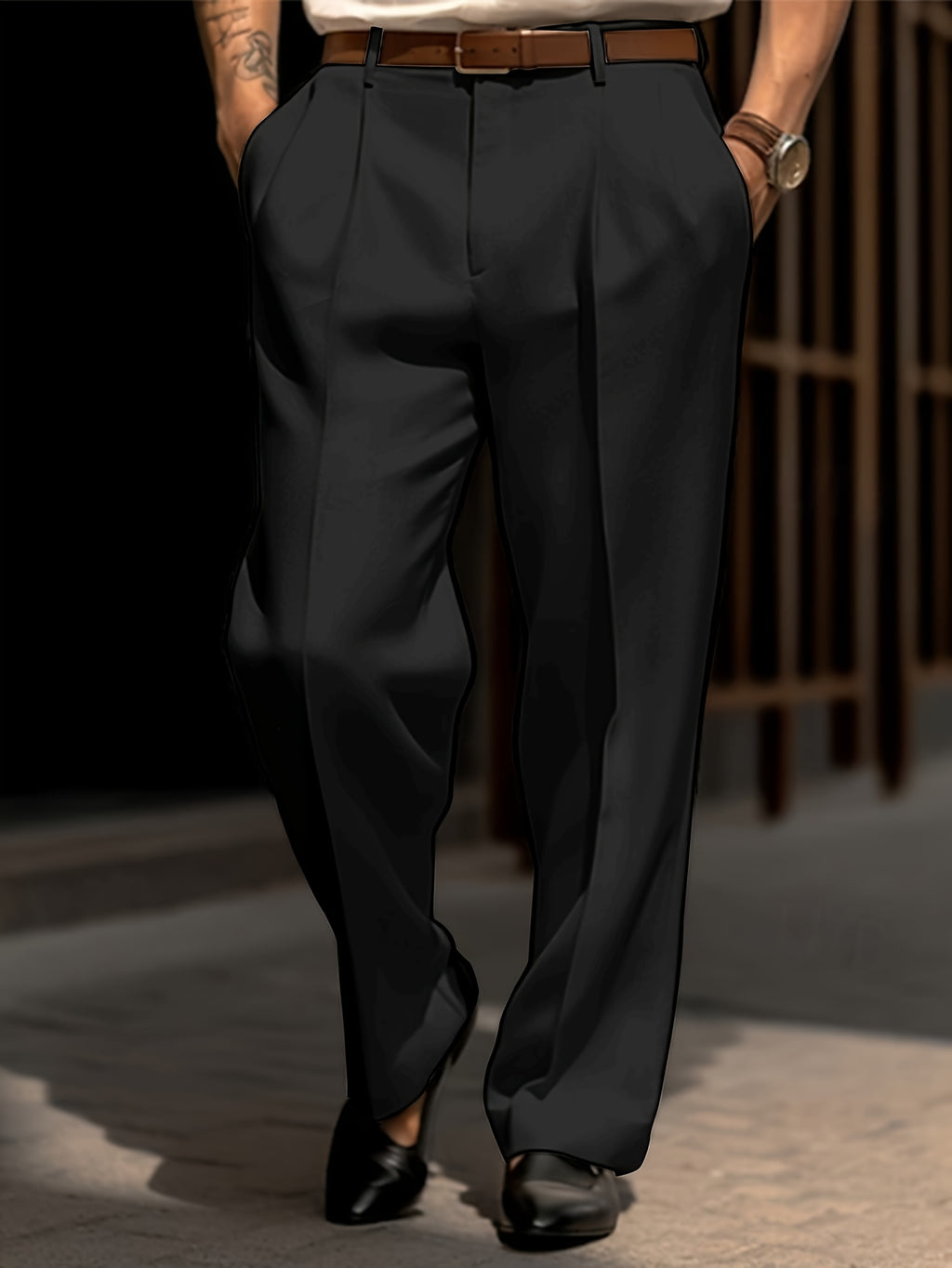 Legacy Anzugshose ( Dunkelschwarz)