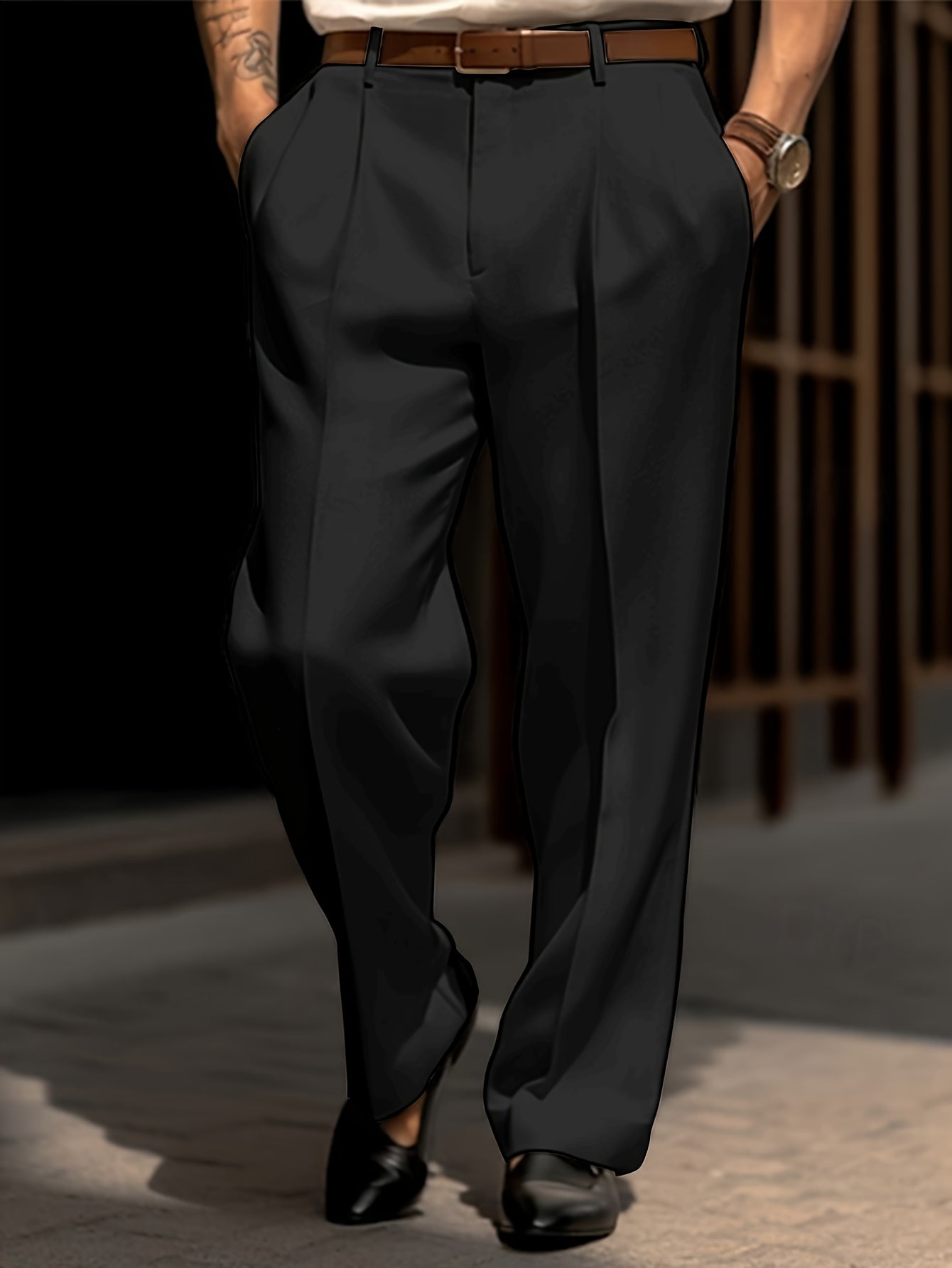 Legacy Anzugshose ( Dunkelschwarz)