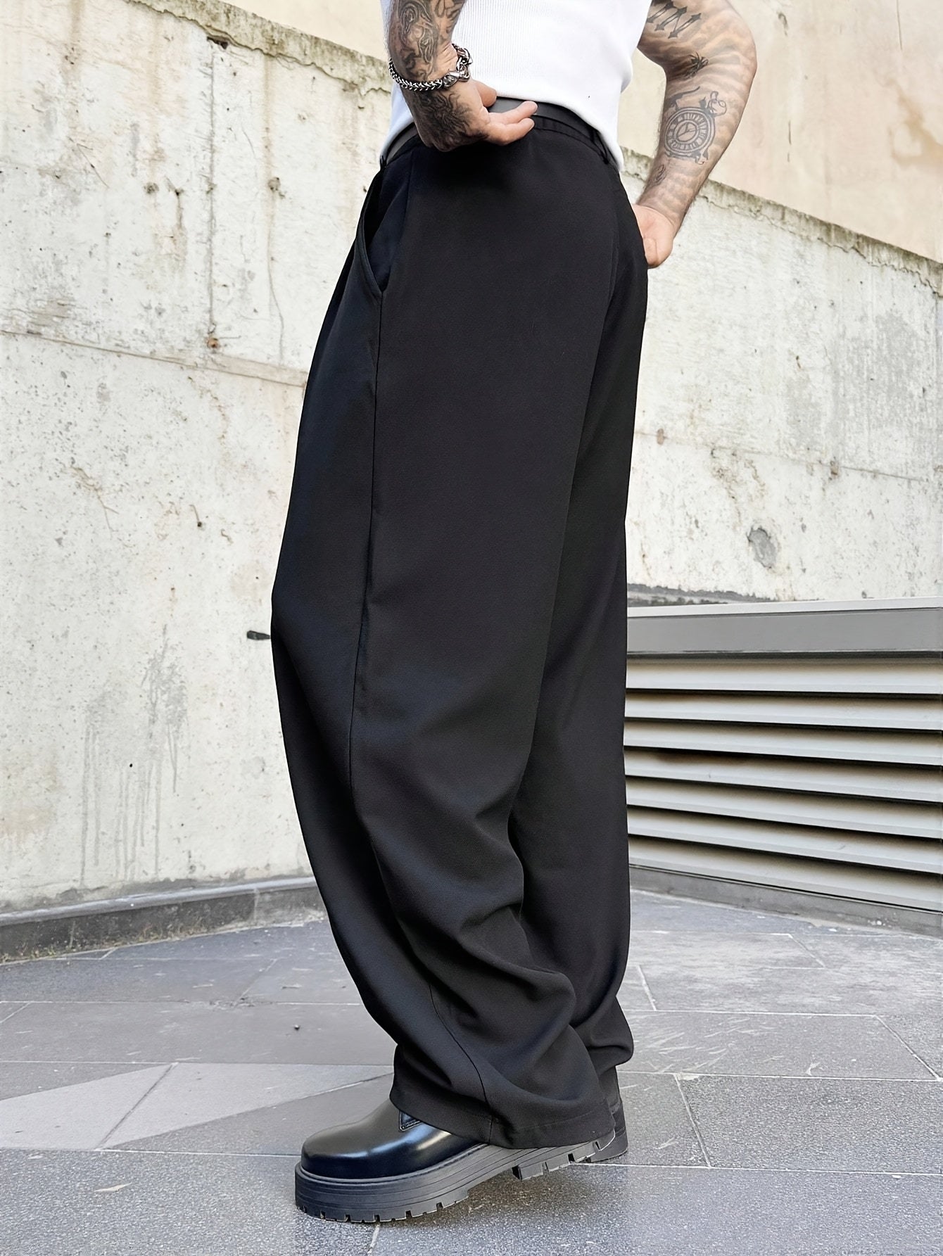 Legacy Anzugshose (Khaki - Schwarz)