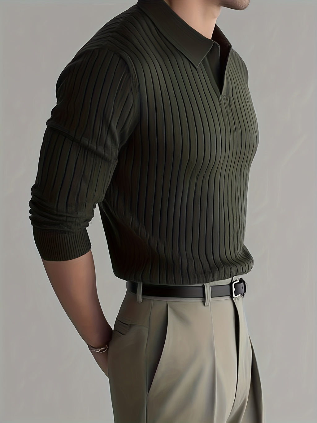 Legacy Pullover ( Olive - Dunkelbraun)